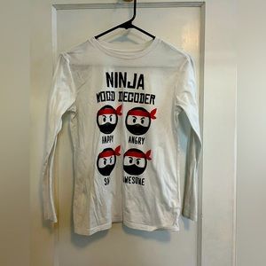Long sleeved cotton Tee for your Ninja lover!